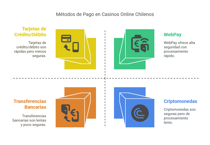 Métodos de Pago en Casinos Online Chilenos
